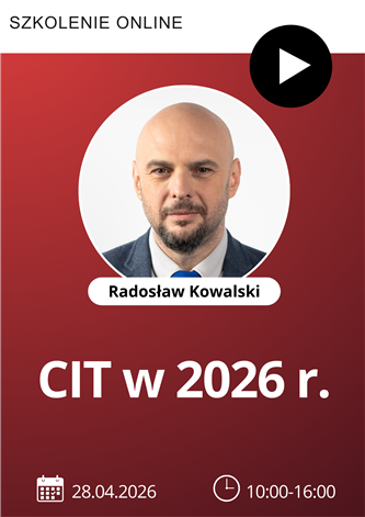 Szkolenie: CIT w 2026 r.